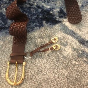 Michael Kors leather woven belt